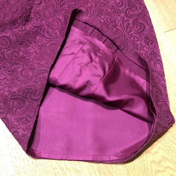 The Kooples brocade mini dress in magenta - Picture 4 of 6